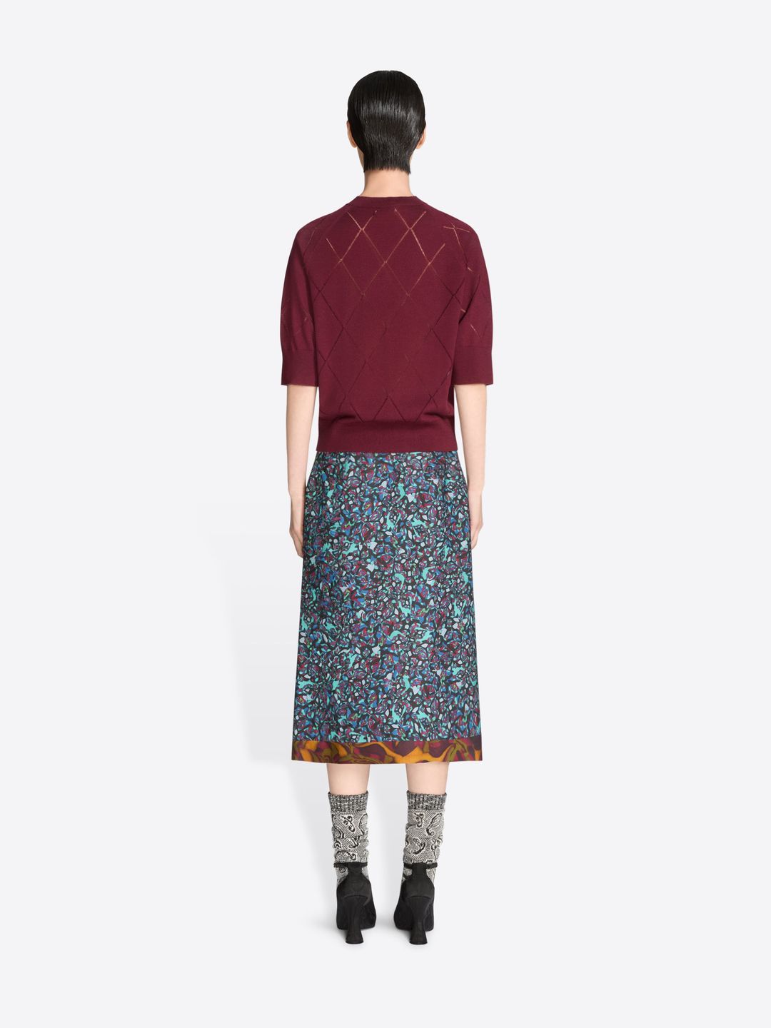 Draped viscose skirt #4