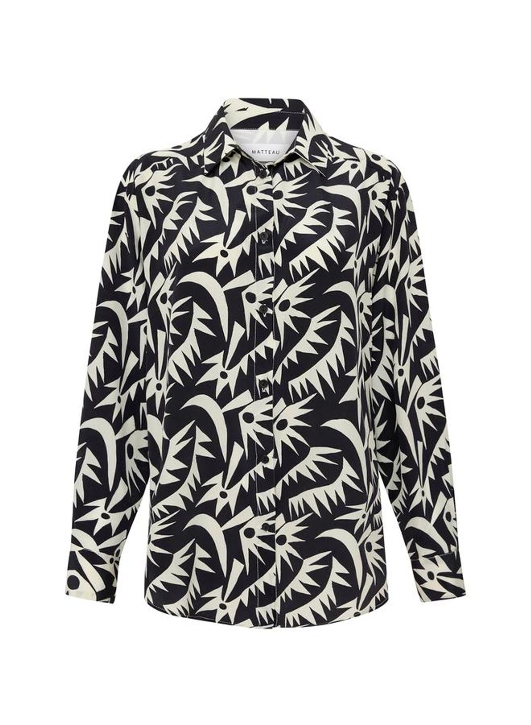 Long Sleeve Silk Shirt Palmetto