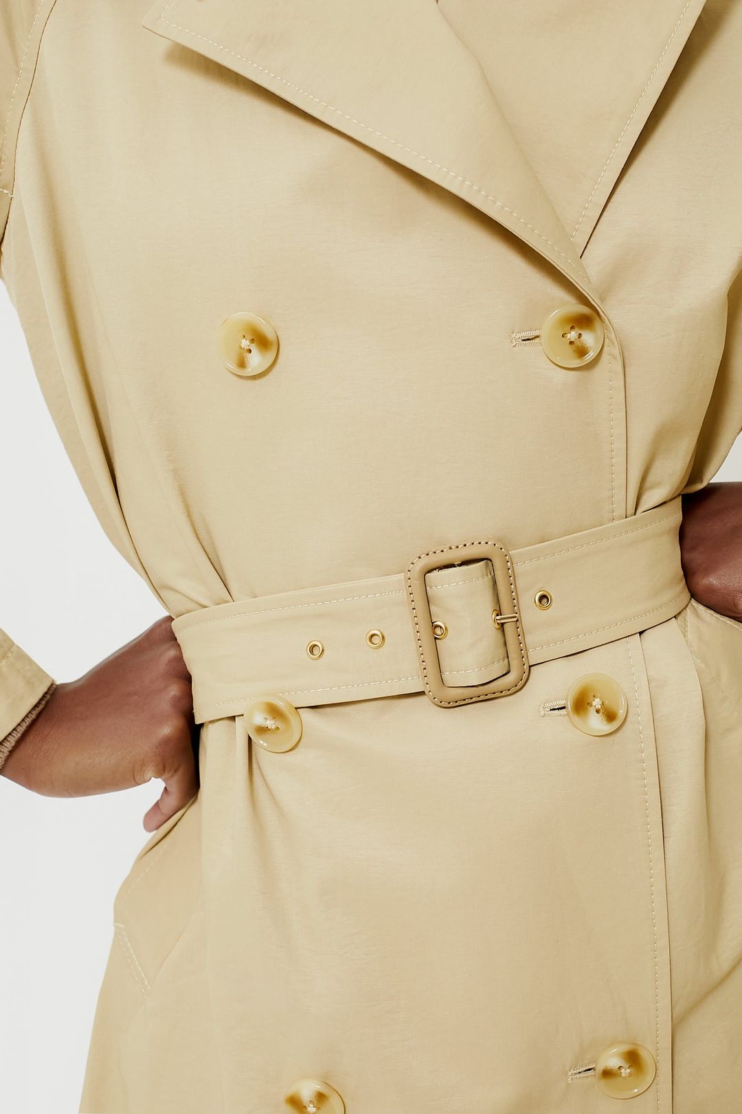 Khaki Elaine Trench Coat #8