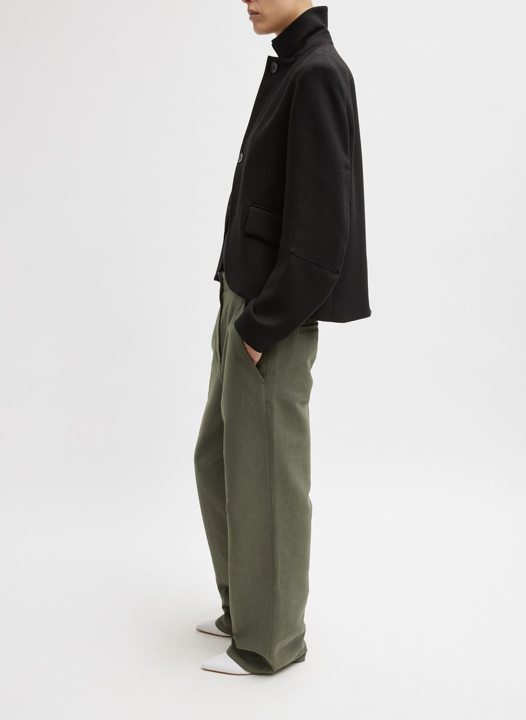 Distressed Garment Dyed Cotton Dobby Barry Jean #5