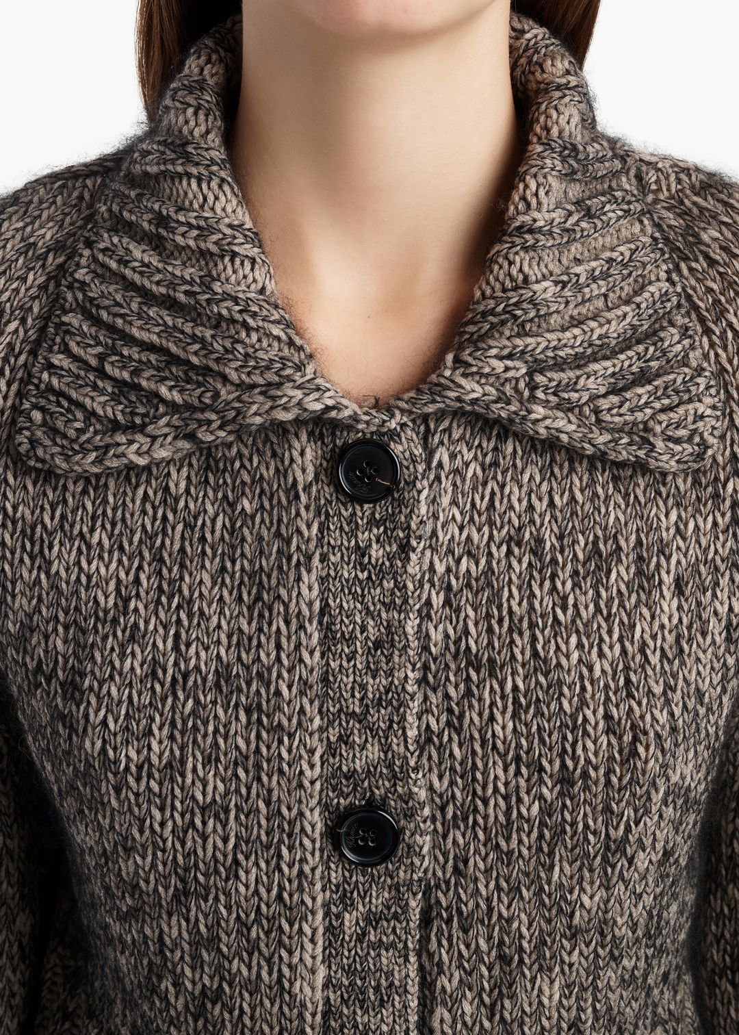 Takeo Cardigan in Sepia and Black Multi #5