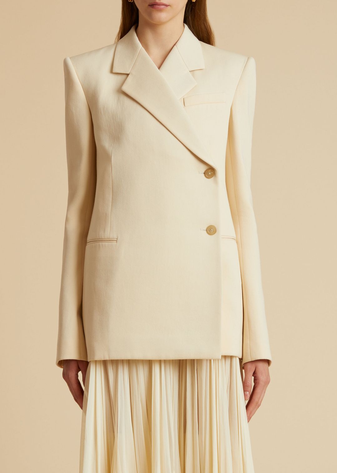 The Otero Blazer in Bone