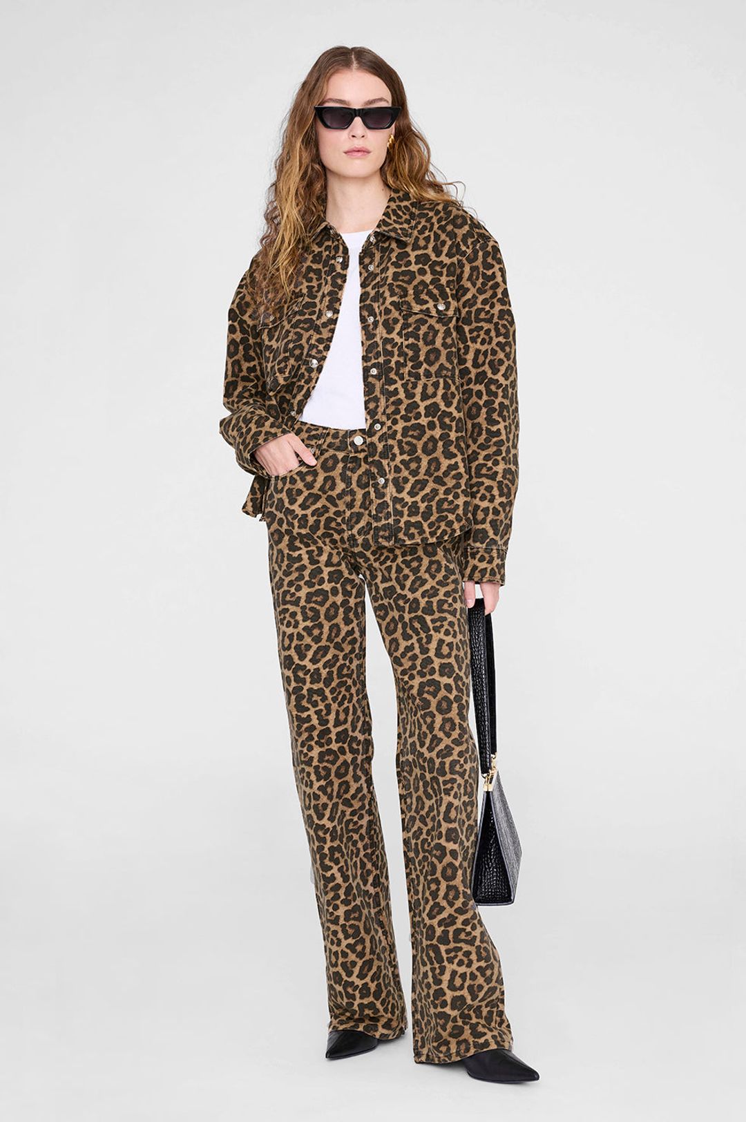 Paxton Shirt - Black And Brown Leopard