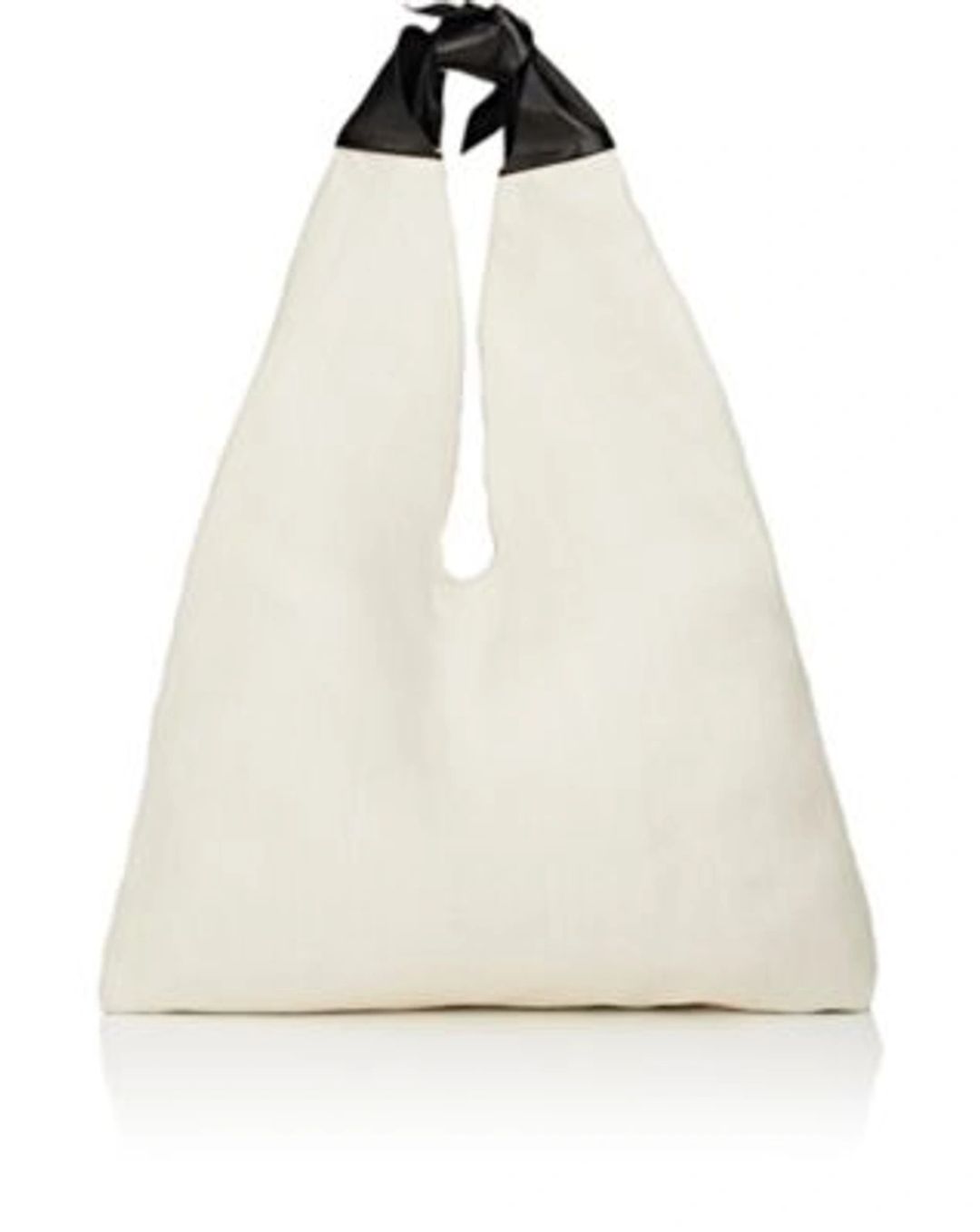 Bindle Knot Raffia & Napa Hobo Bag, Neutral Pattern In Yellow