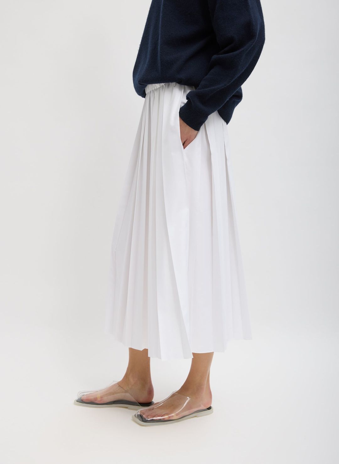 Nylon Pleated Pull On Skirt #4