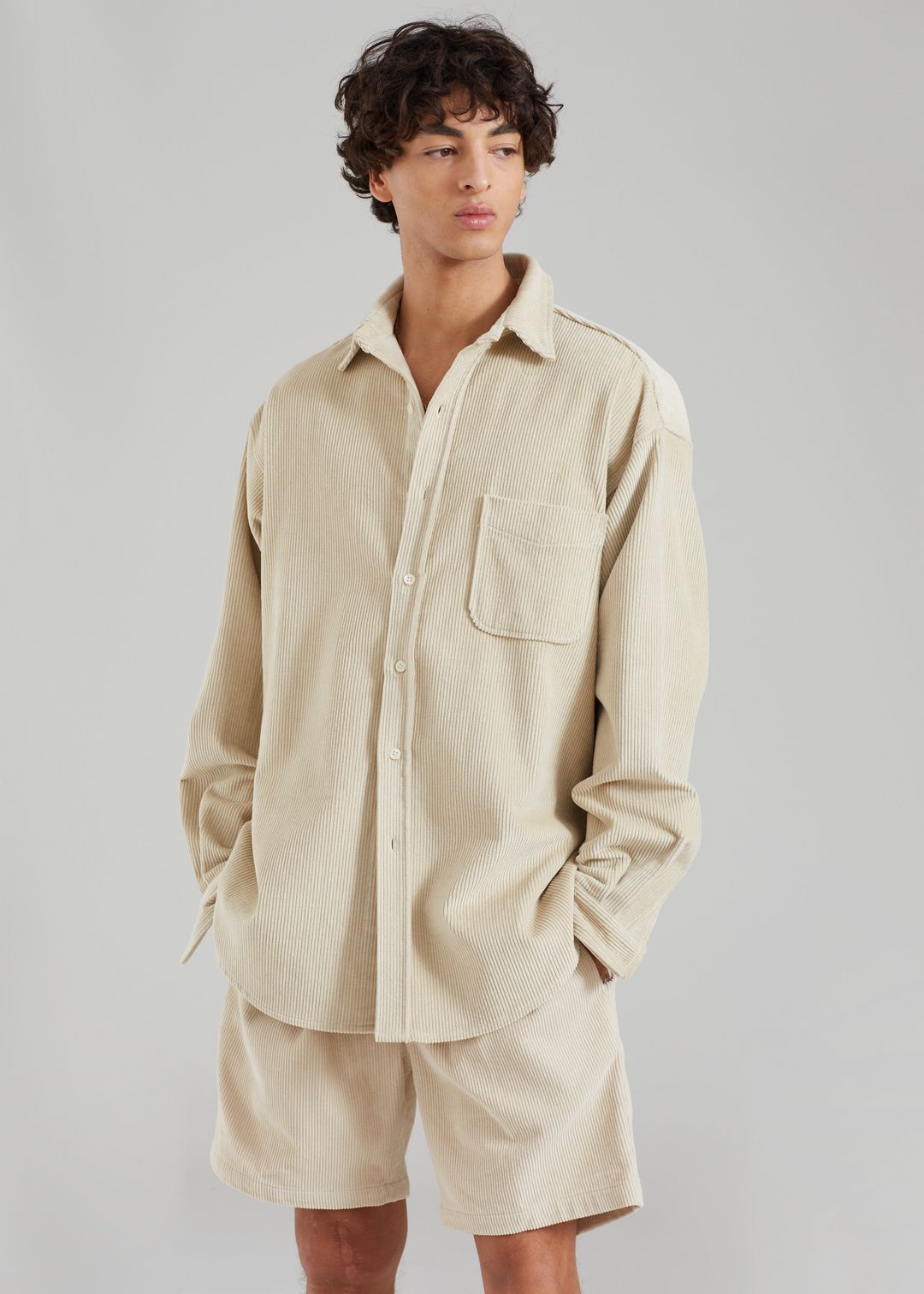 Camden Corduroy Shirt - Cream #6
