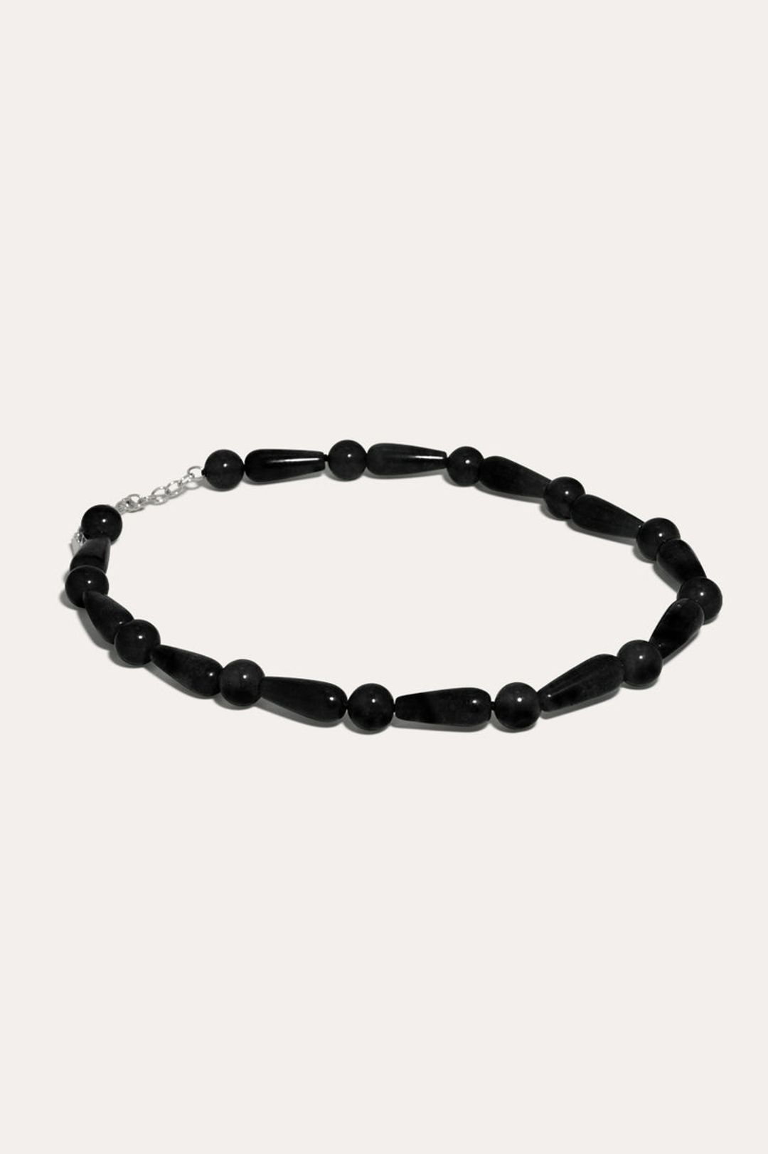 The Depths of Time - Black Onyx and Recycled Silver Necklace #3