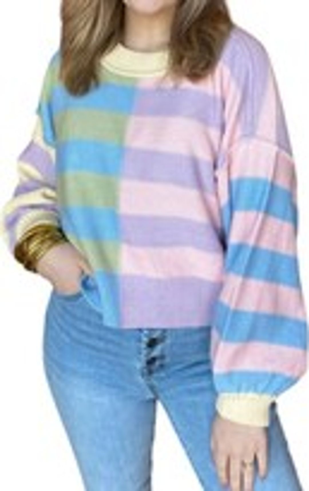Multicolored Sweater, Size Medium