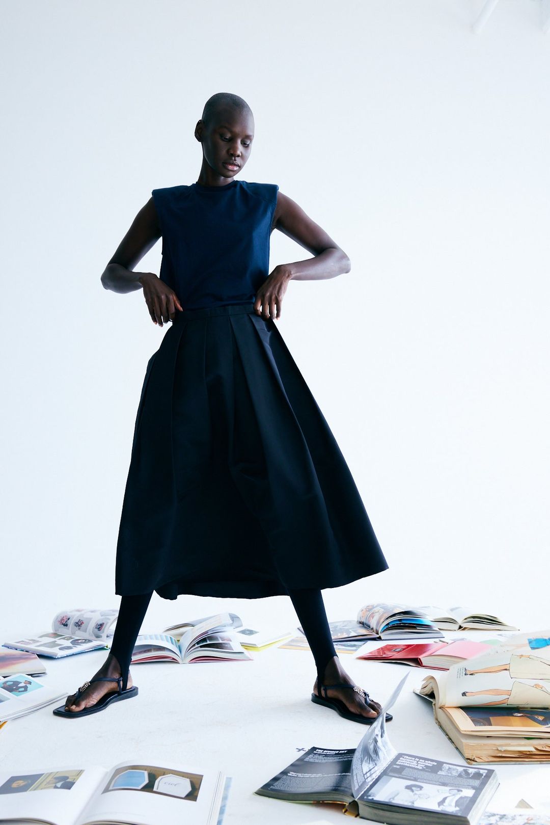 Silk Faille Full Skirt #2
