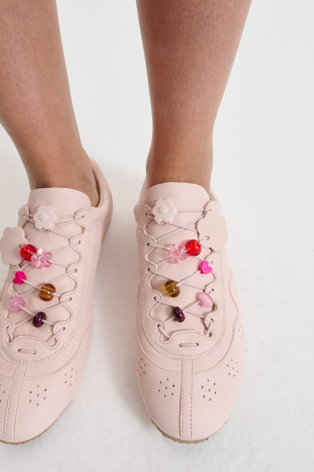 BLAISE | SNEAKER LEATHER BLUSH PINK