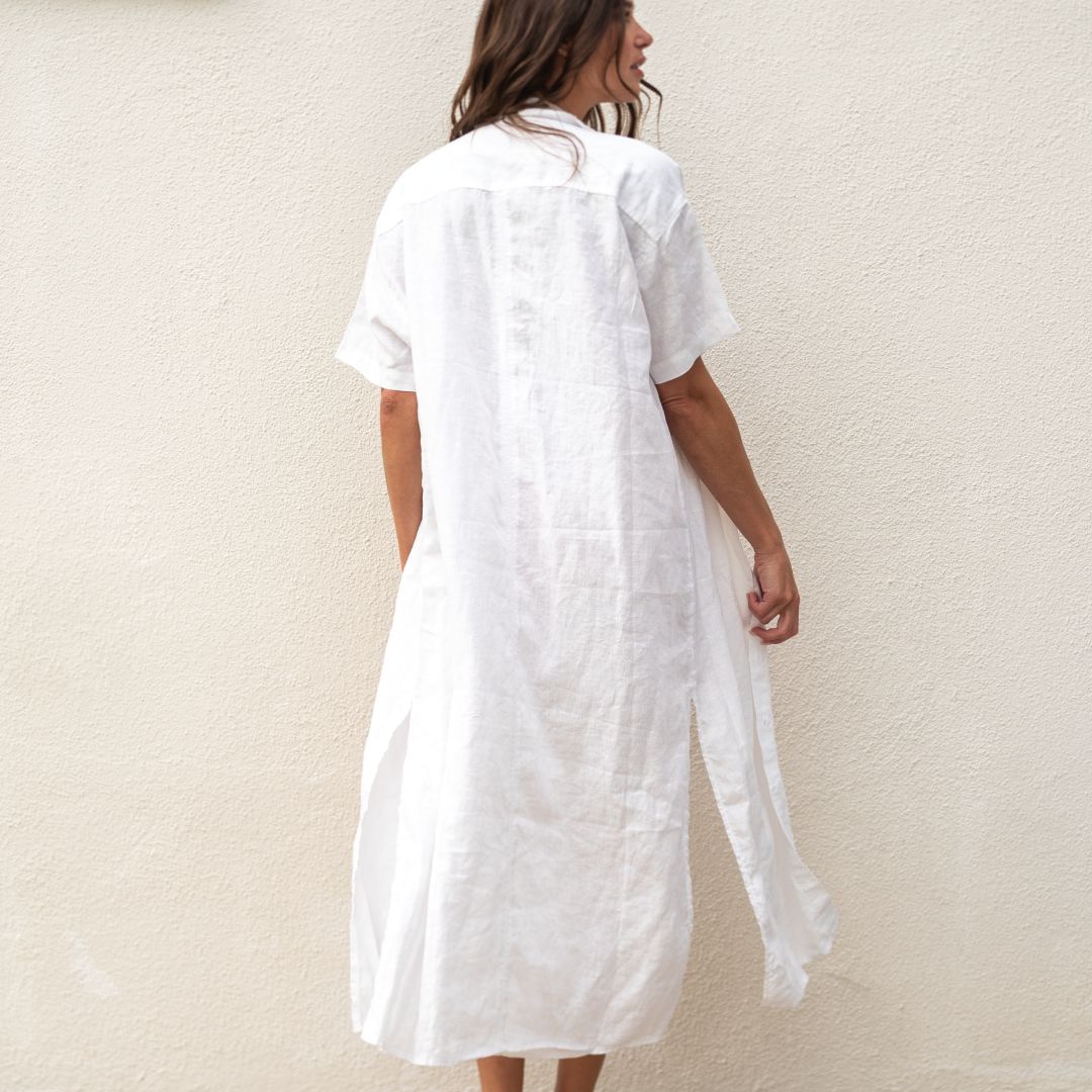 Getaway Shirt Dress - Coconut #2