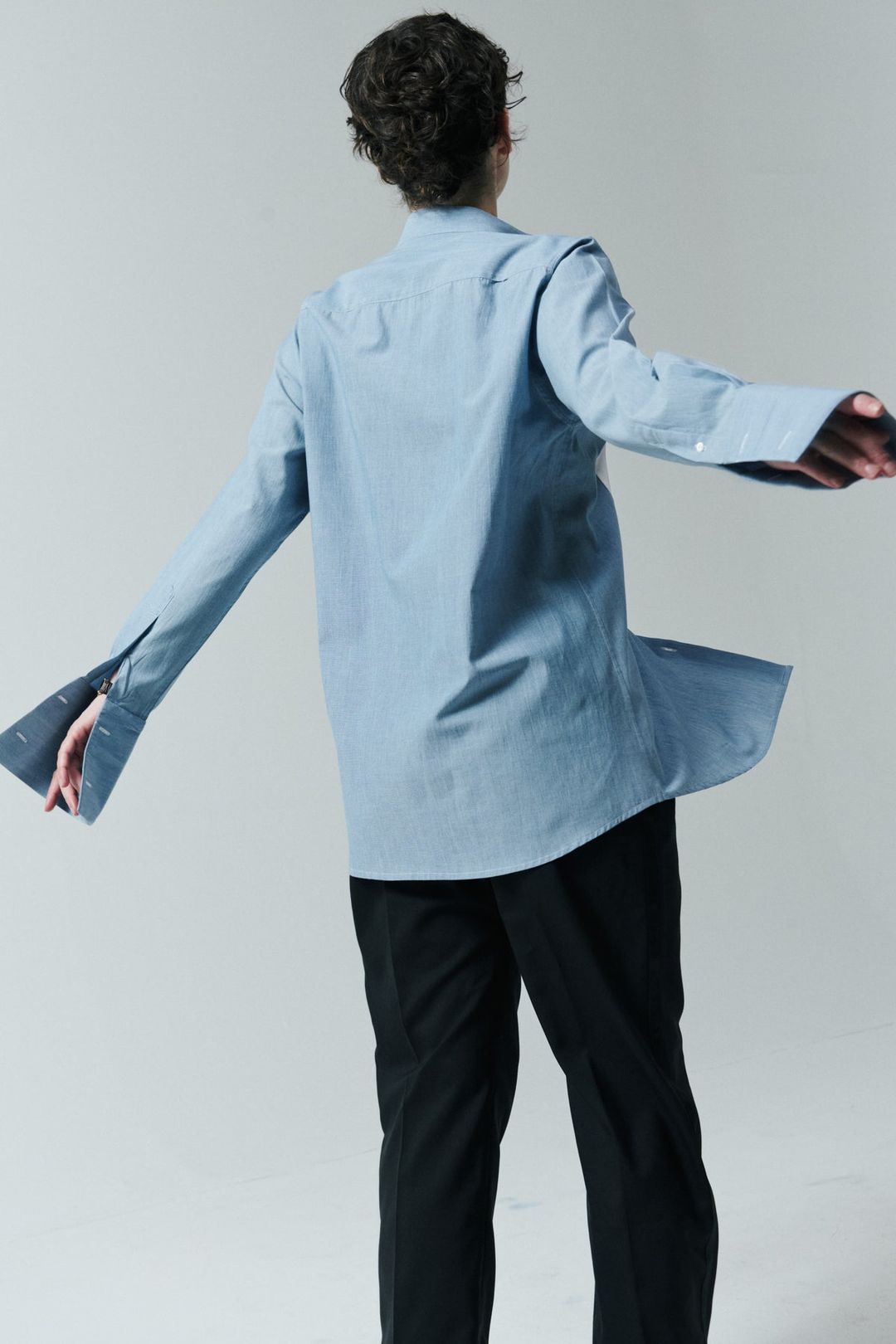 CHAMBRAY TUXEDO SHIRT #5