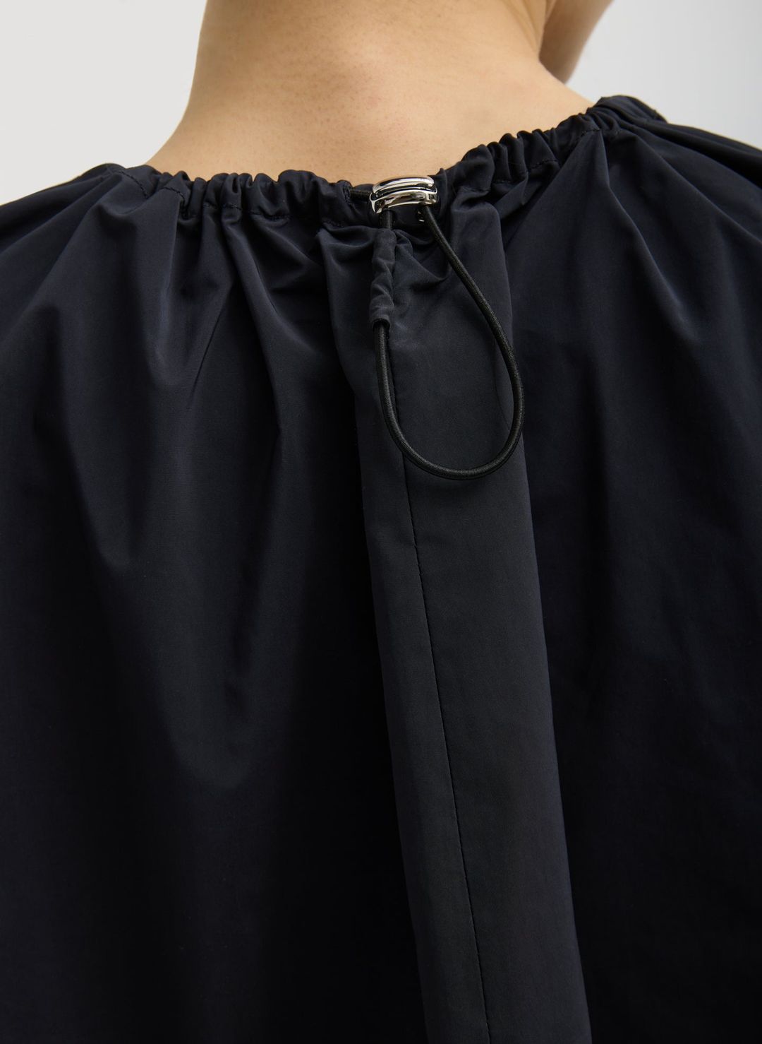 Nylon Shirred Neck Top #9