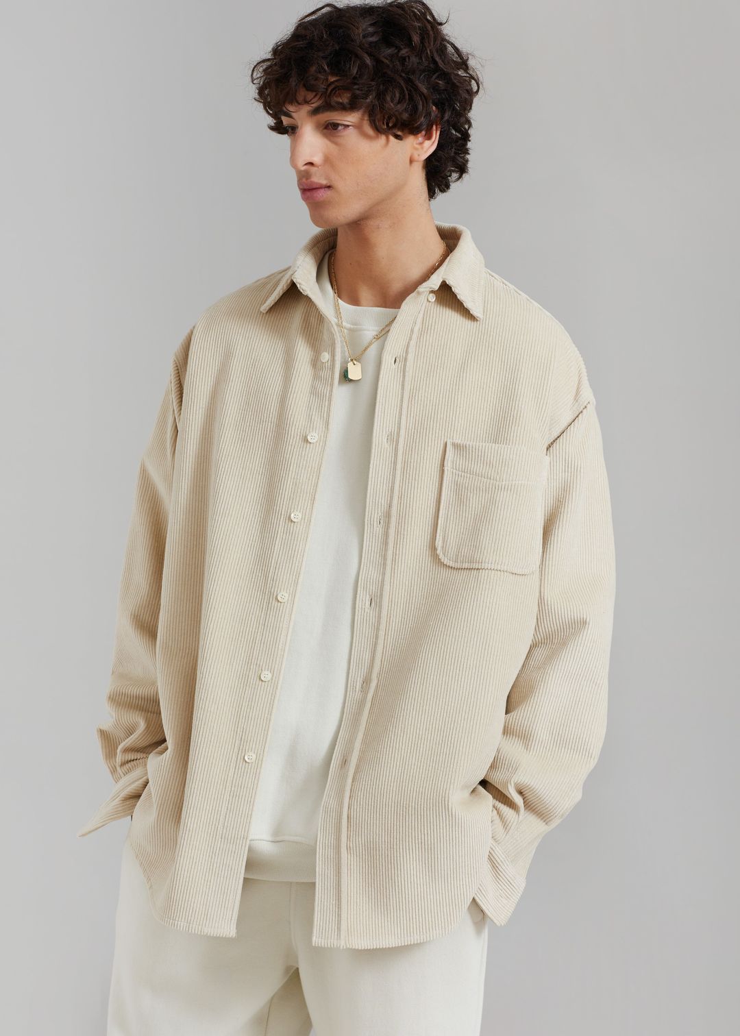 Camden Corduroy Shirt - Cream #4