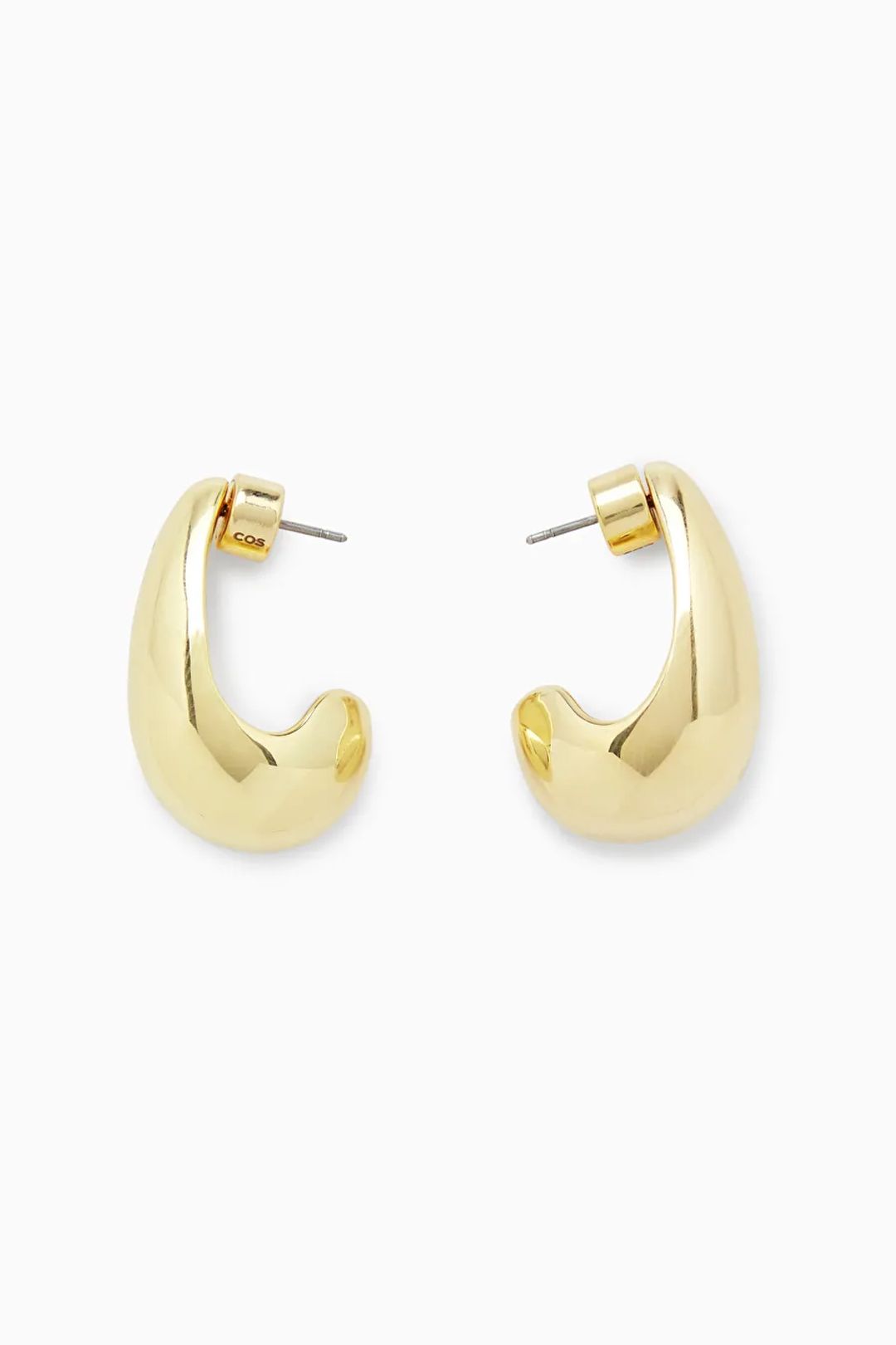 CURVED TEARDROP EARRINGS
