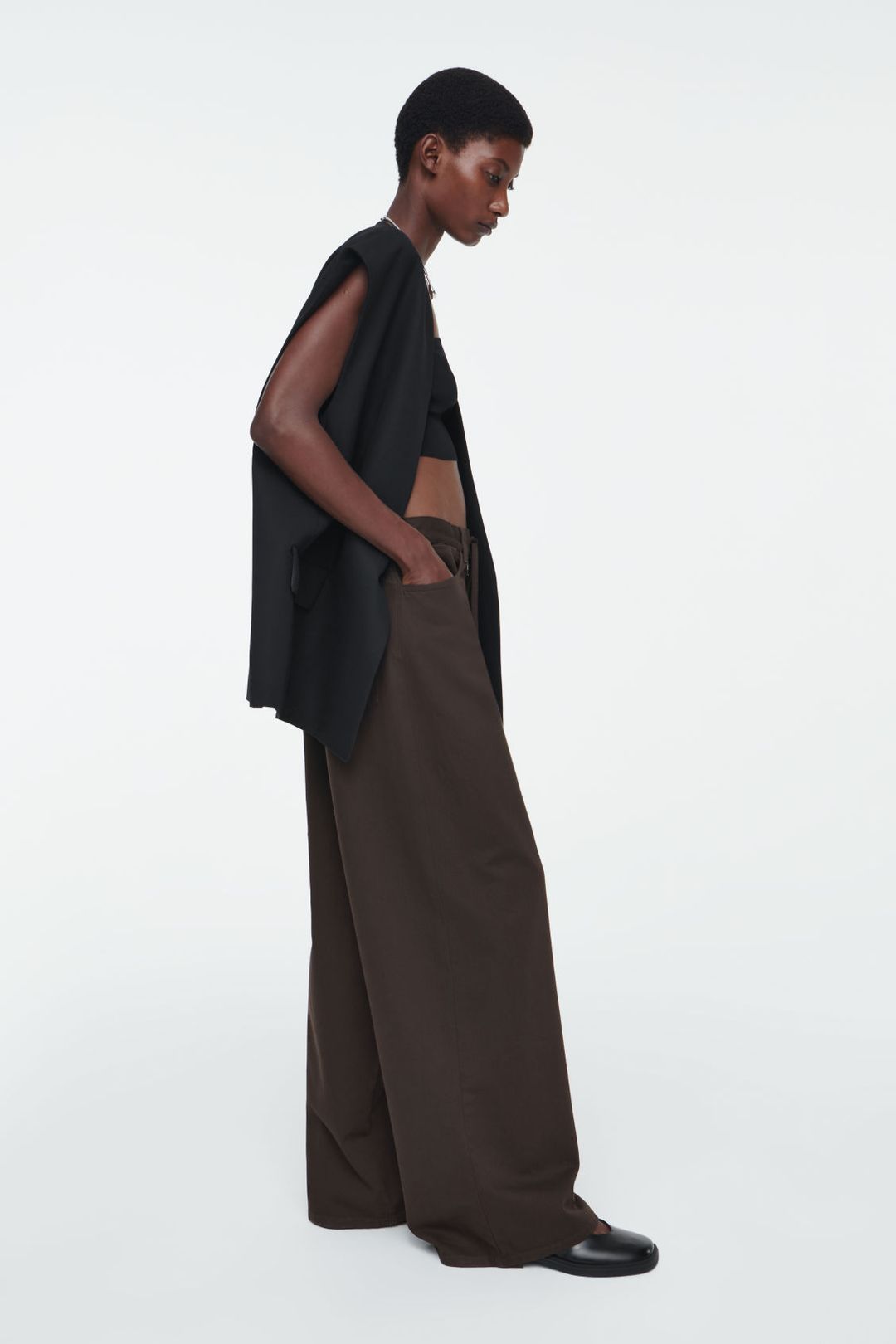 WIDE-LEG DRAWSTRING PANTS #6