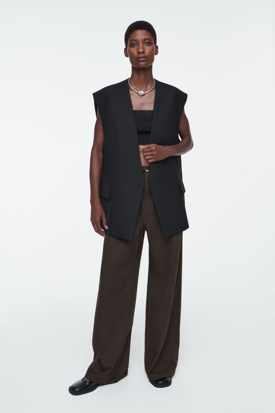 WIDE-LEG DRAWSTRING PANTS