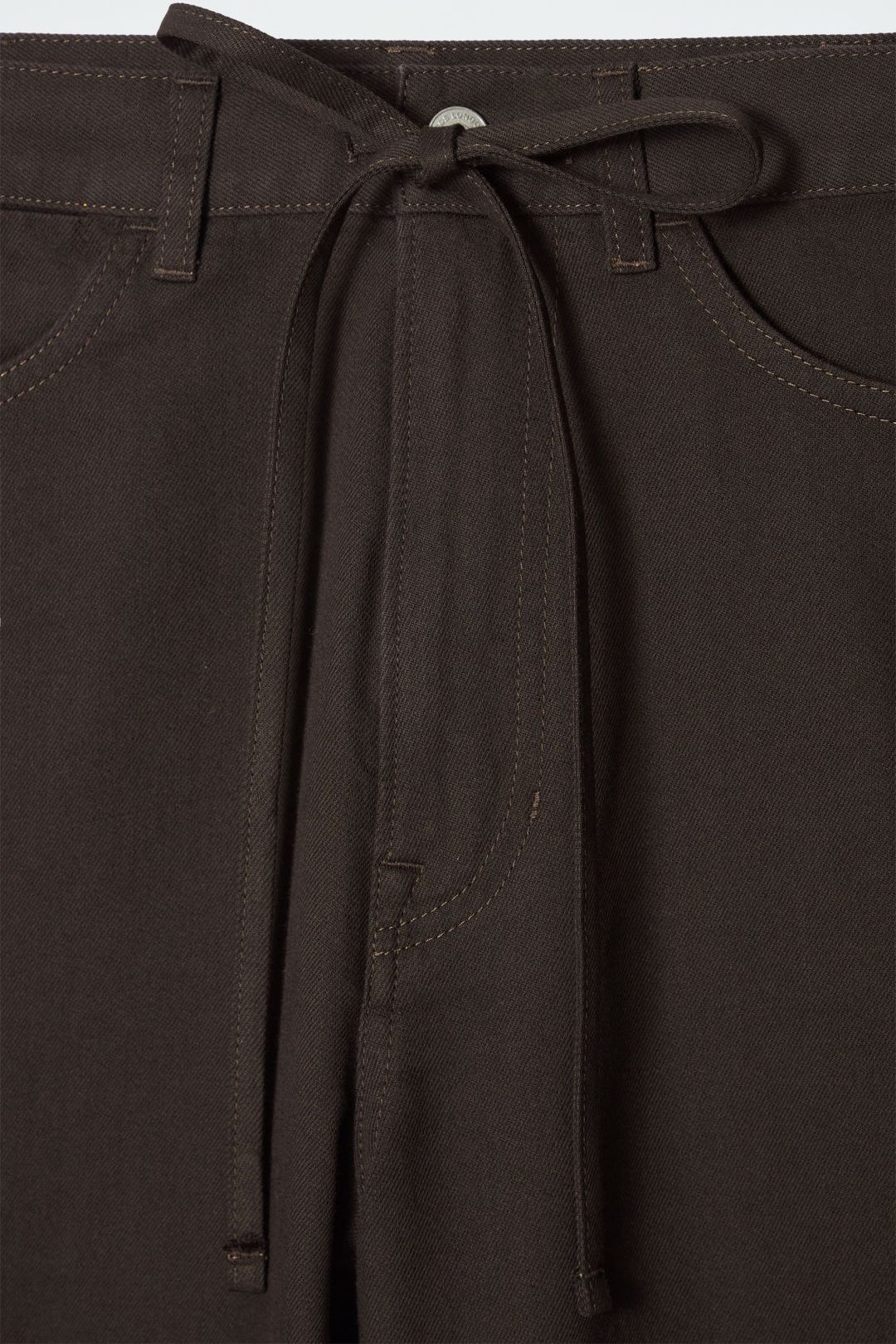 WIDE-LEG DRAWSTRING PANTS #4