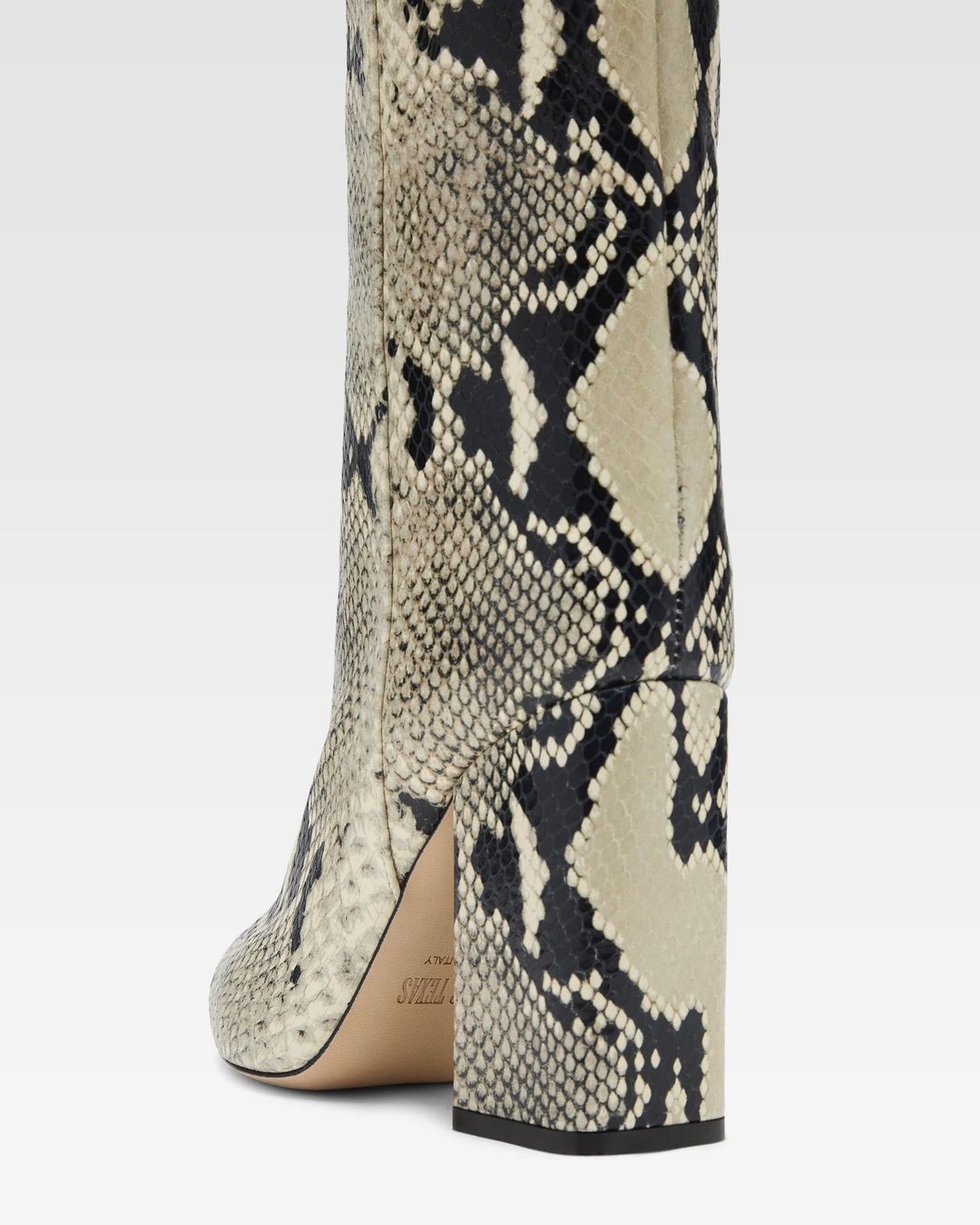 Printed phyton leather boots #5