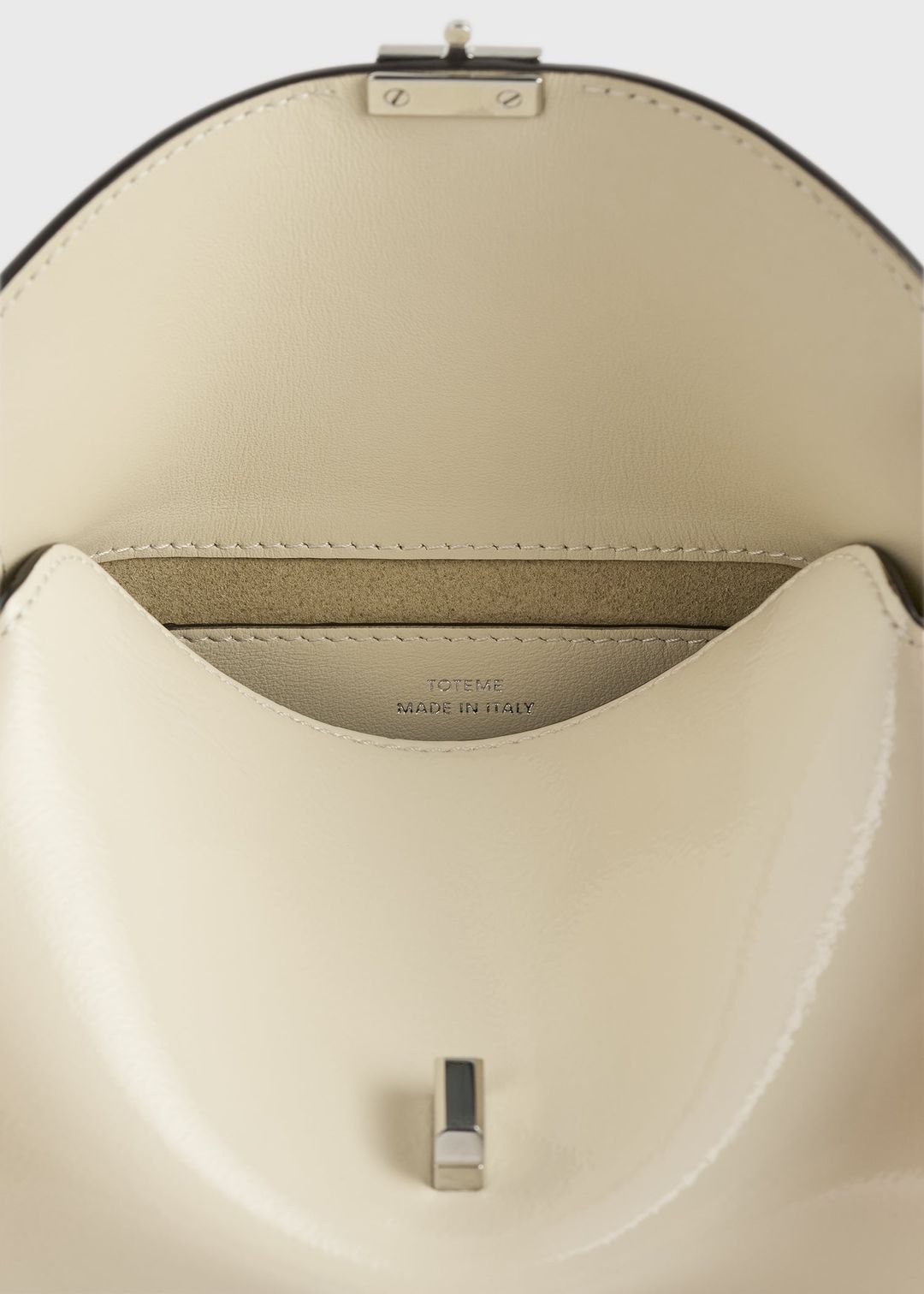 Mini T-lock naplack clutch milk #7