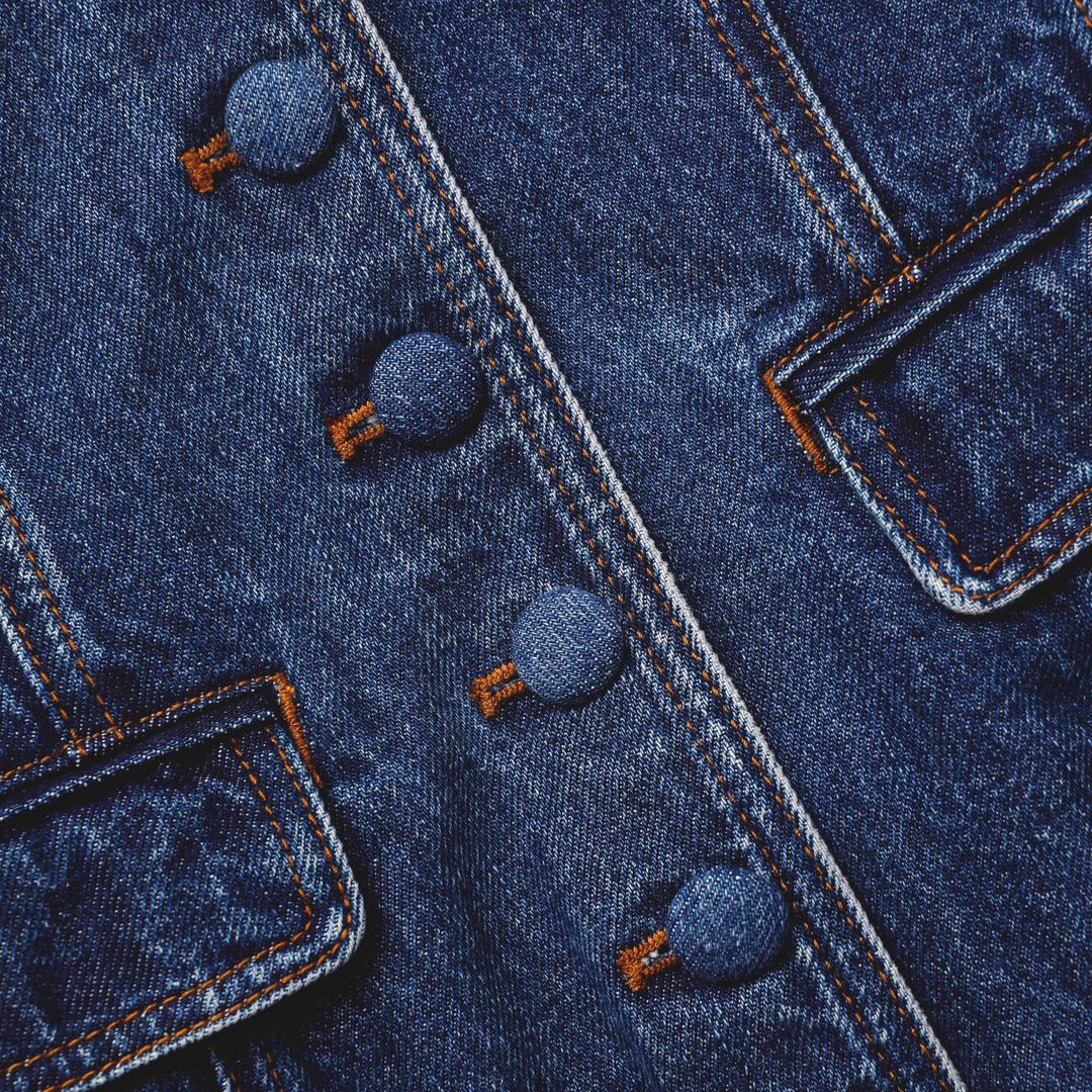 Flared Denim Midi Dress #5