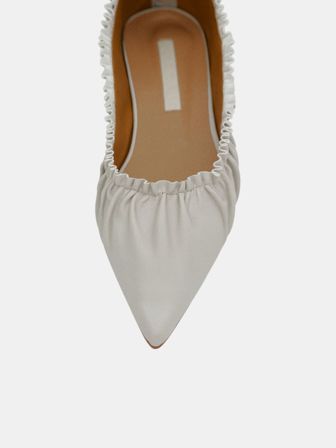 Scrunchie Ballerina Flats, Griege #3