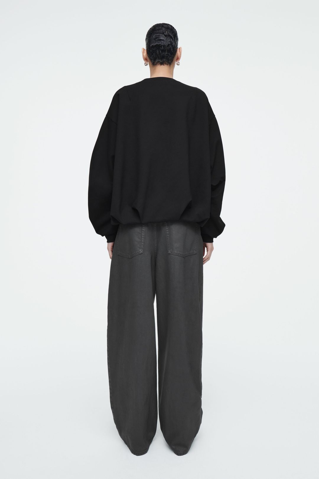 BUBBLE-HEM SWEATSHIRT #5