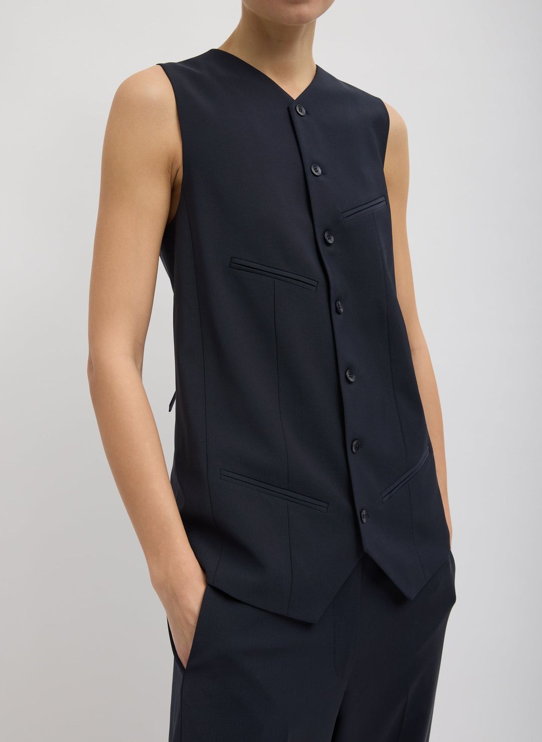 Tropical Wool Easy Vest #3