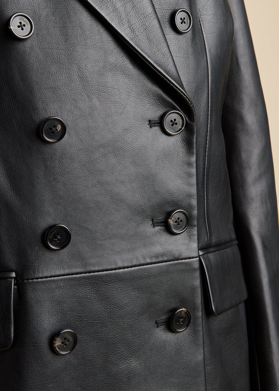The Tanner Blazer in Black Leather #5