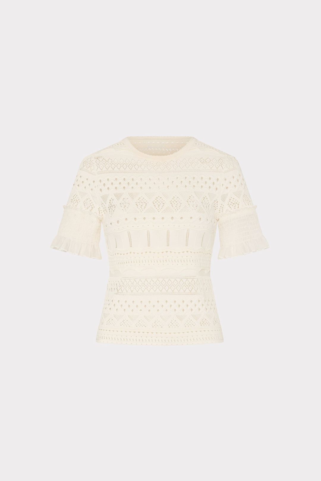 Smocked Finish Pointelle Top