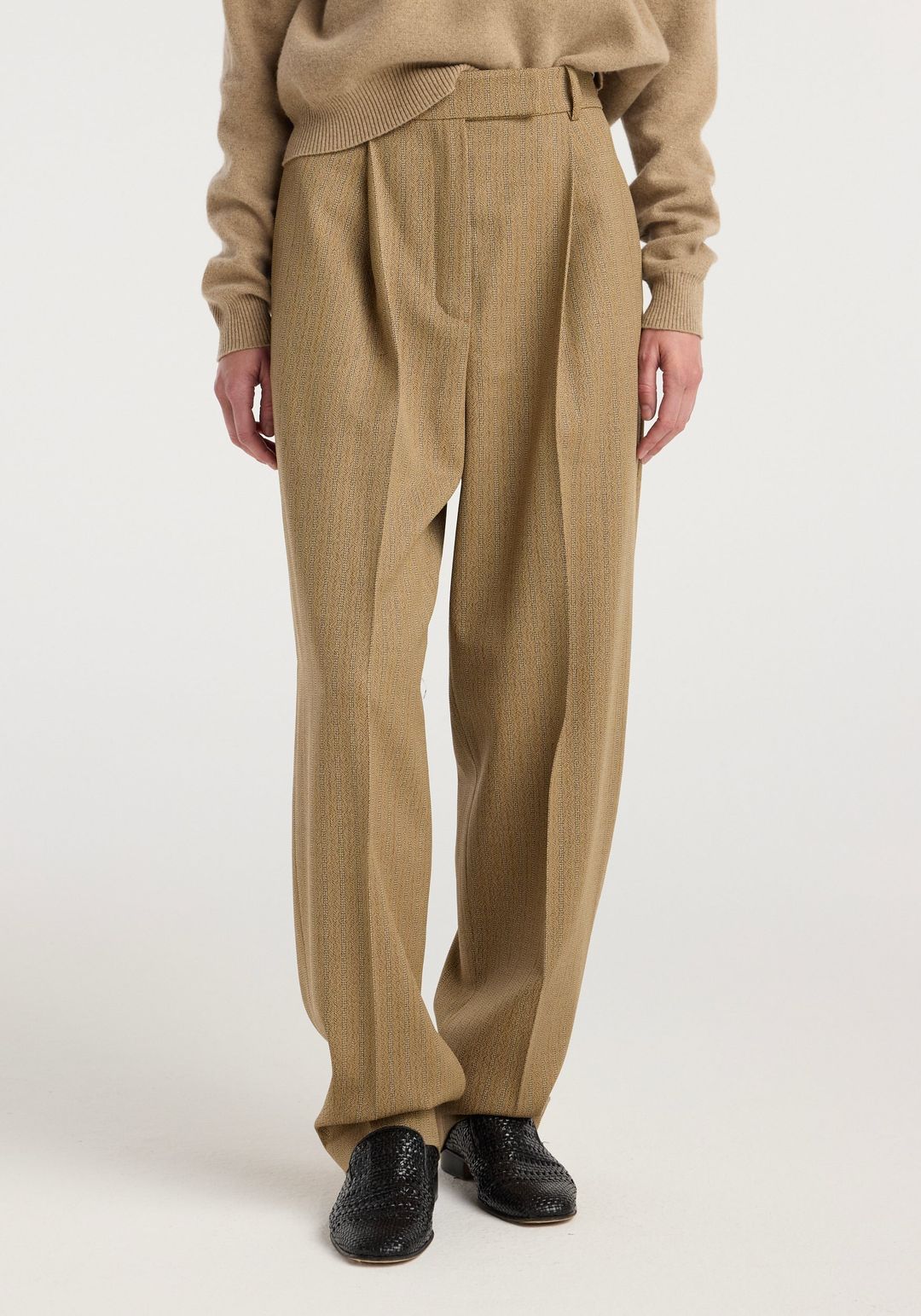 Zipped mouliné polo | camel #6