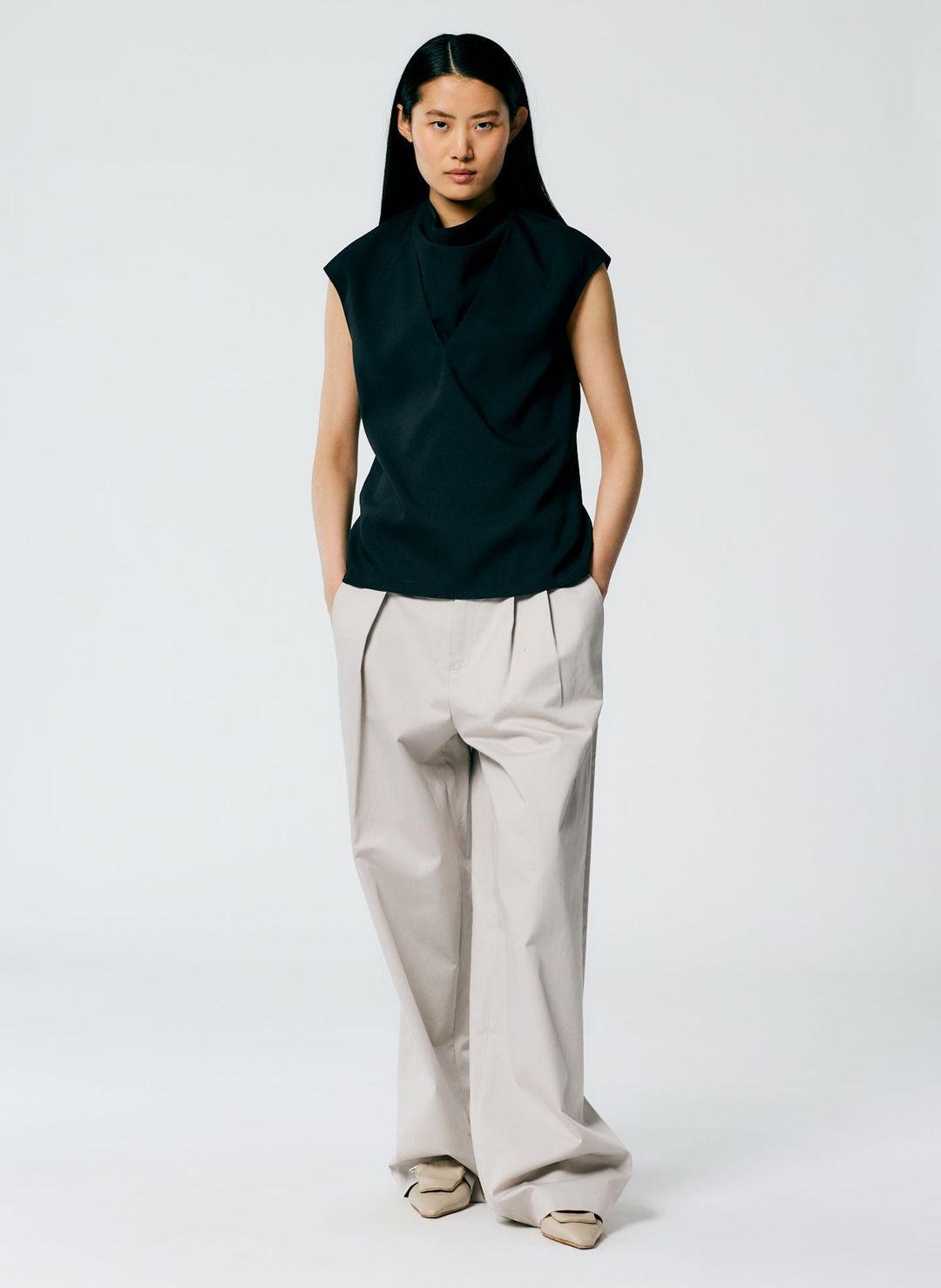 Chalky Drape Handkerchief Top #5