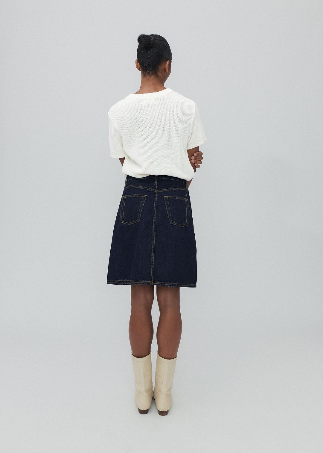 Girl Skirt in Indigo Indigo #3