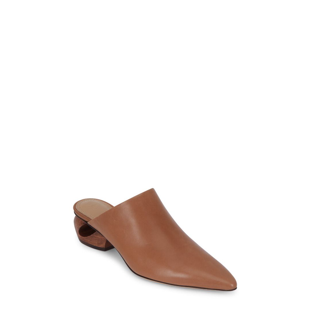 Haya Camel Leather Mule, 40mm