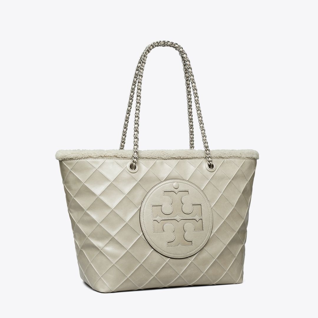 Ella Chain Shearling Tote