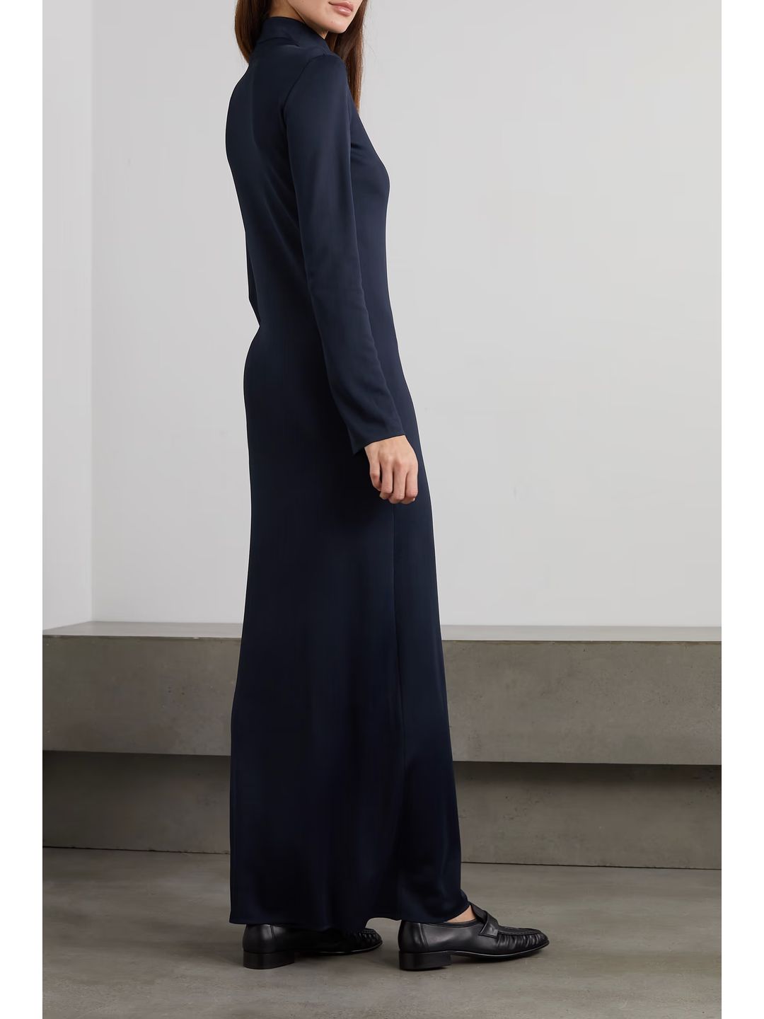 Alicho Dress in Viscose, Navy #3