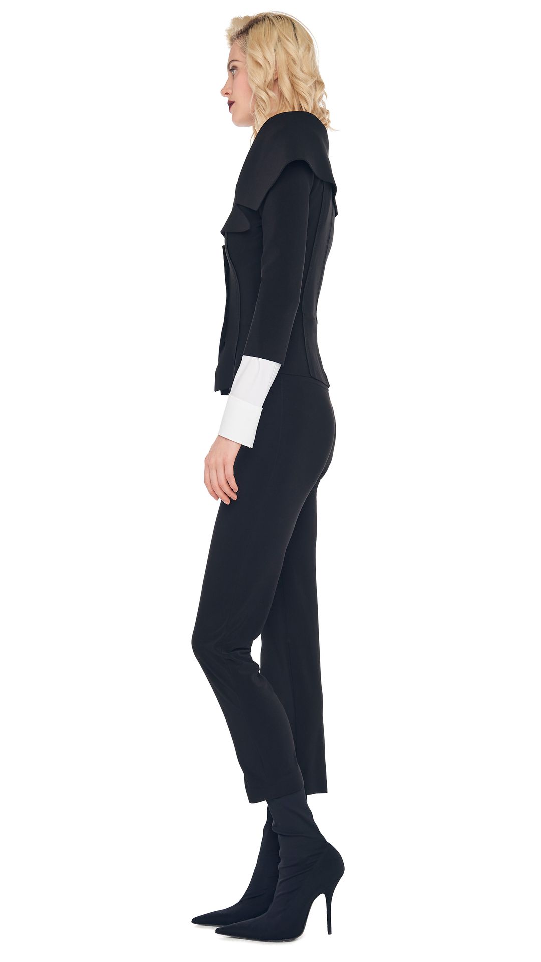 PENCIL PANT with OFF SHOULDER SINGLE BREASTED JACKET