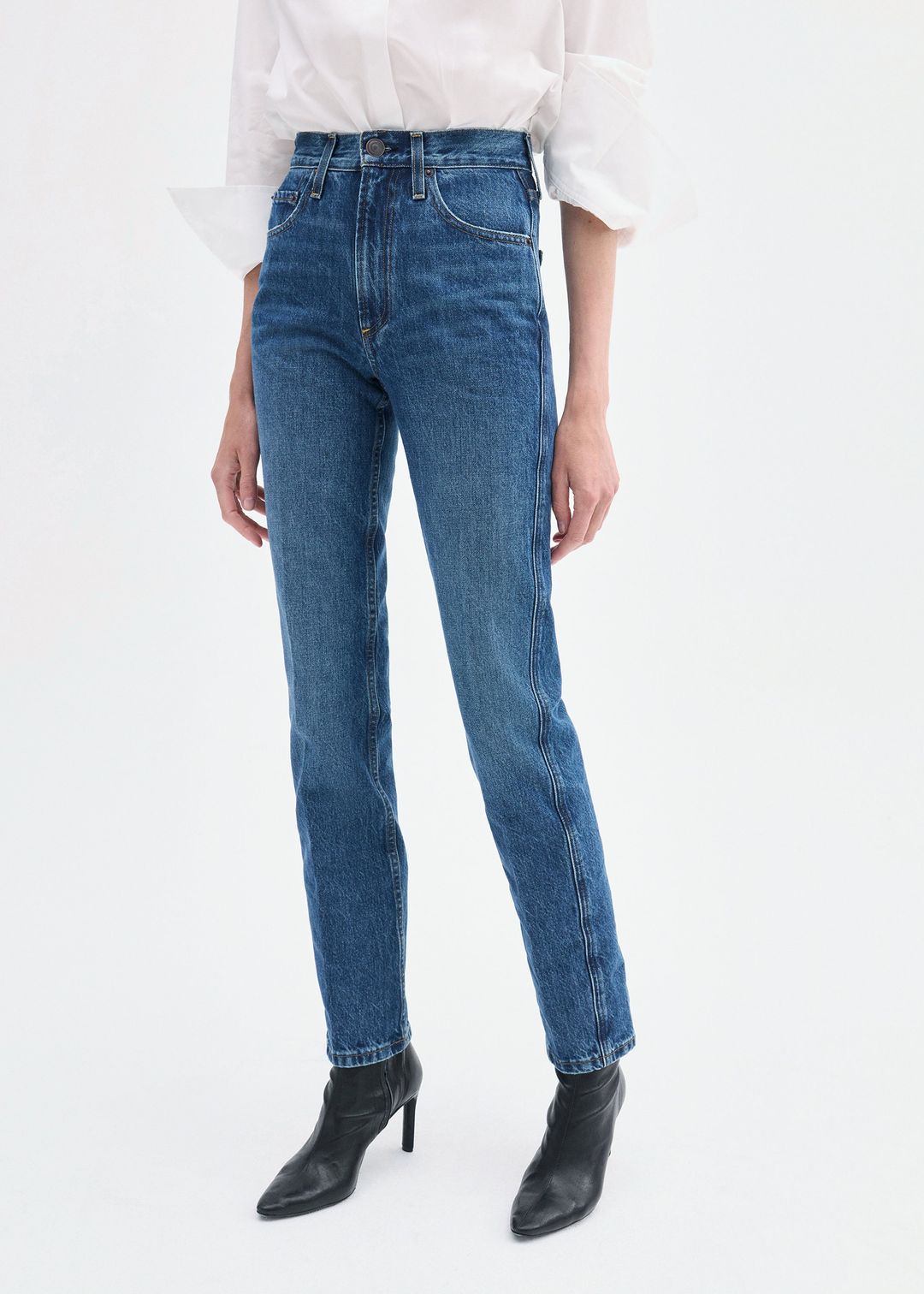 High Rise Jean in Denim - Indigo #3