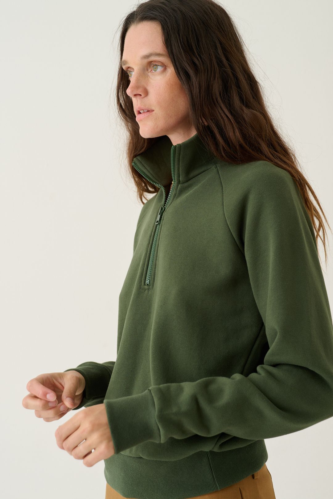 The Quarter Zip in Pine