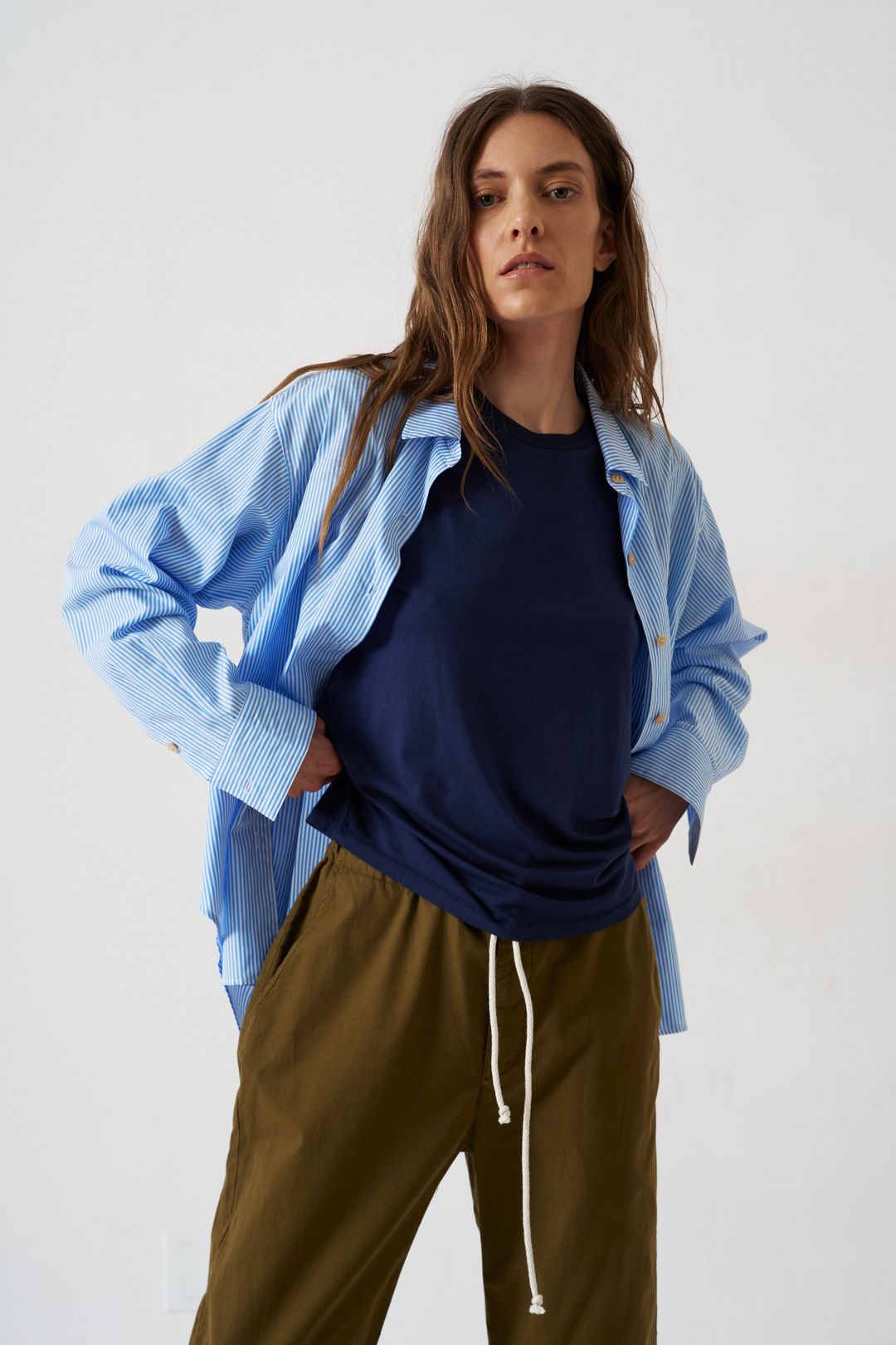 The Rope Tie Pant in Khaki