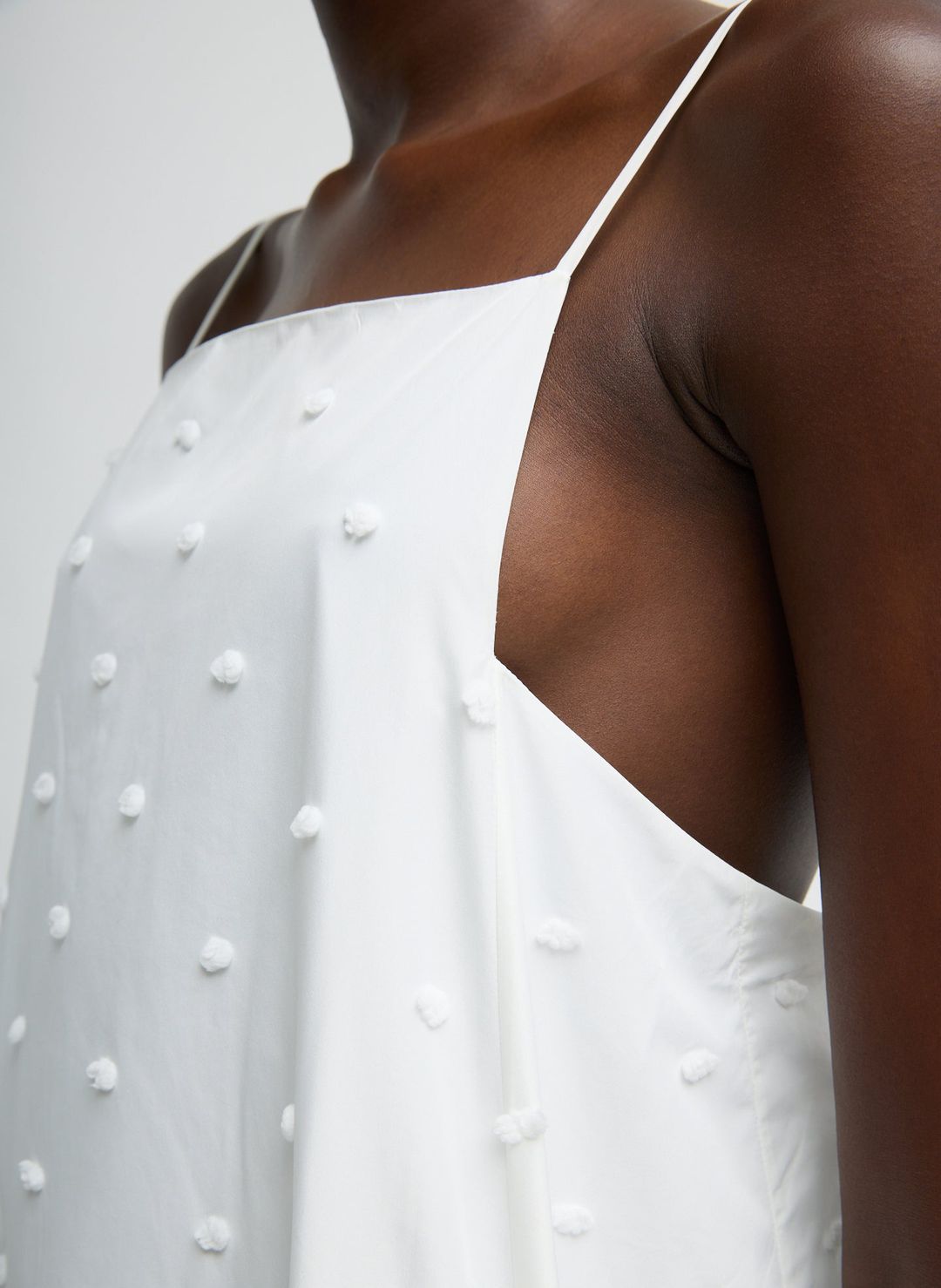 Tech Swiss Dot Square Neck Cami Dress #5