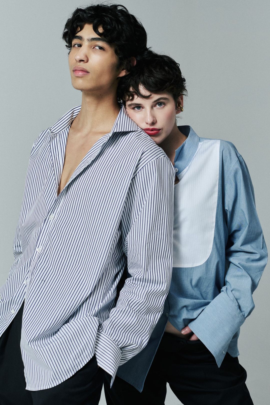 CHAMBRAY TUXEDO SHIRT #6