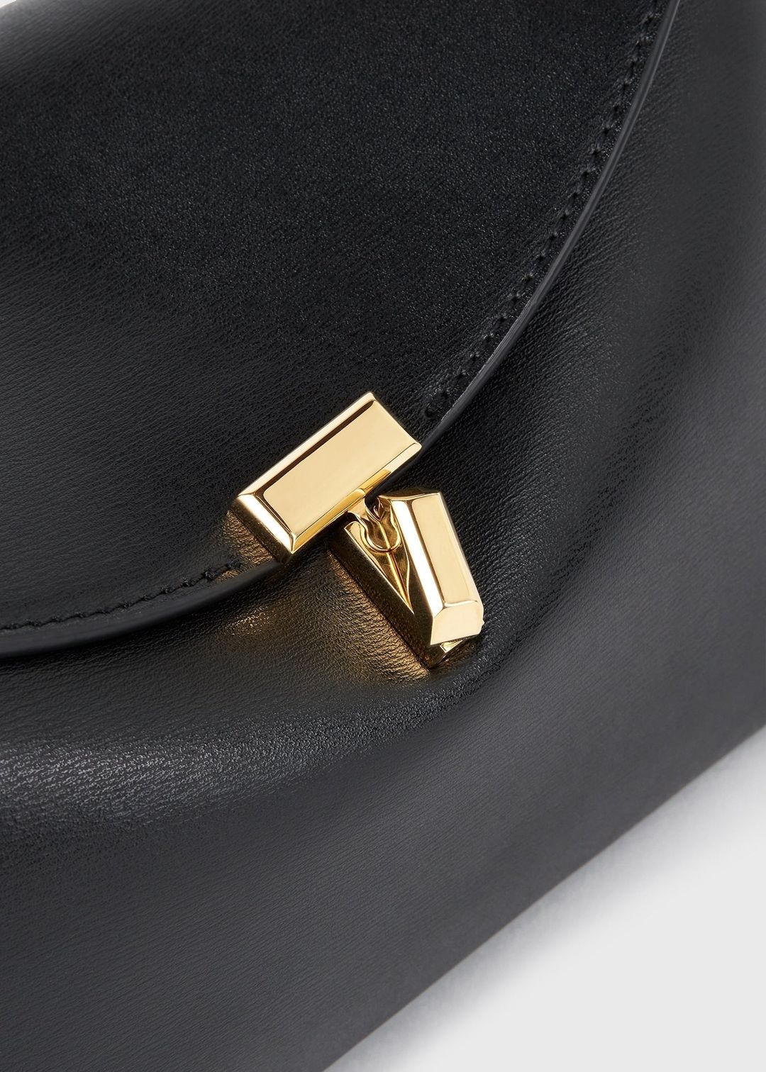 T-lock leather clutch black #5