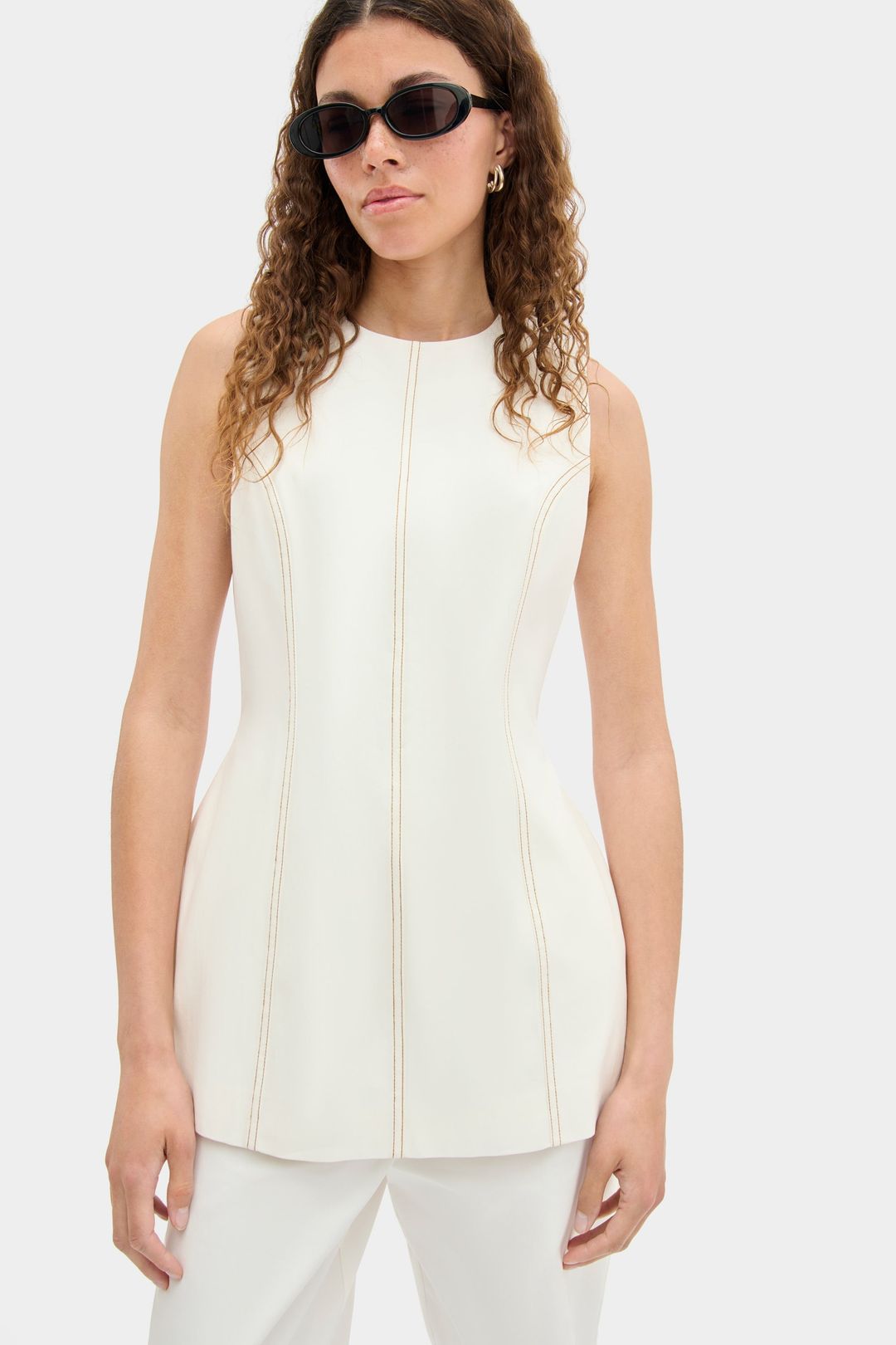 Joanna Waisted Tunic Top