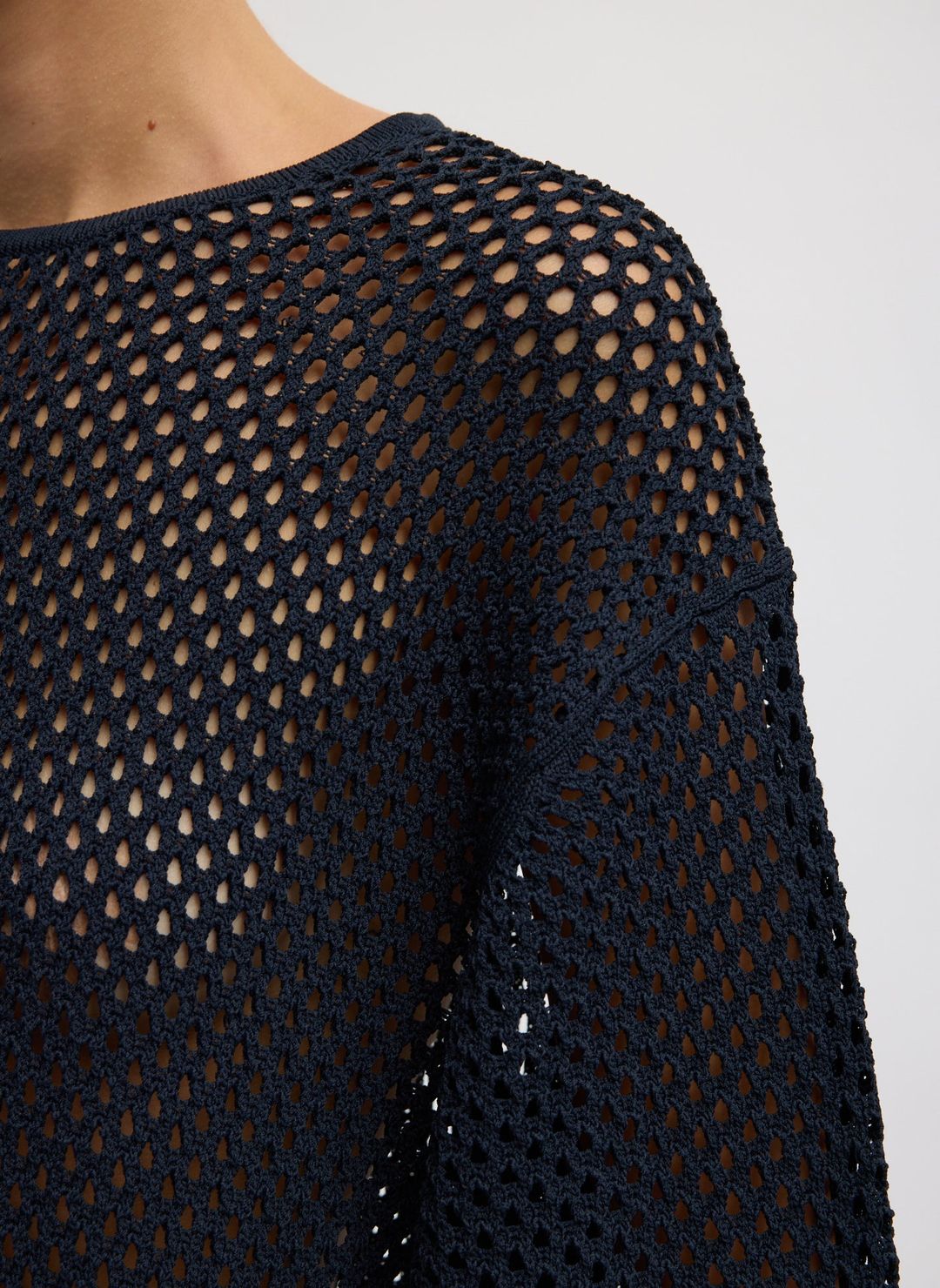 Crochet Netting Oversized Easy T-Shirt #5