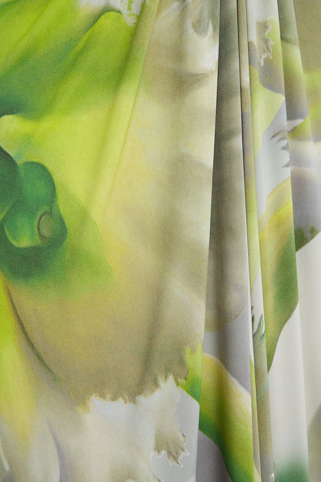 Jen Jersey V-Neck Draped Gown #7