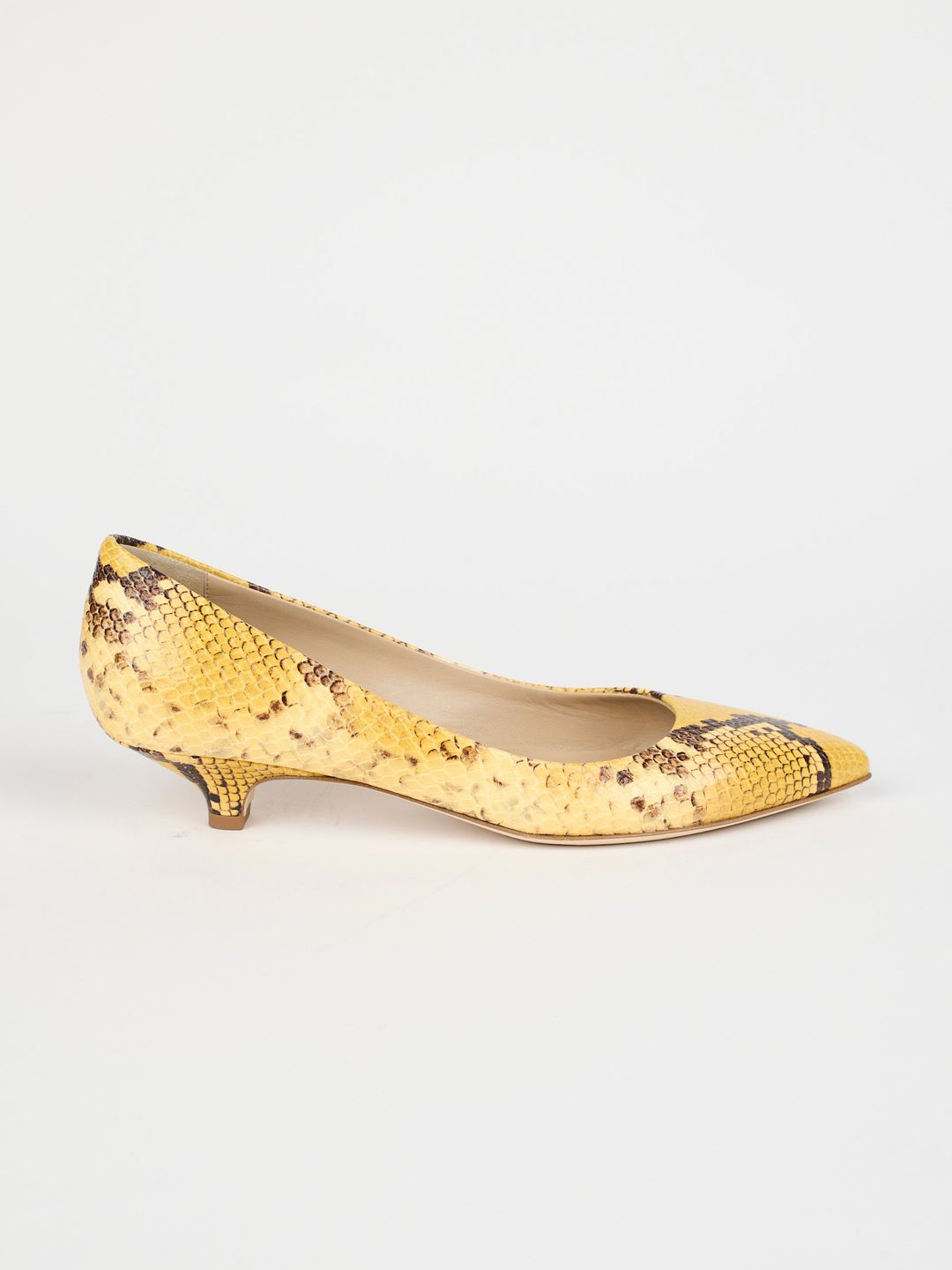 The Kitty Point Heel in Yellow #3