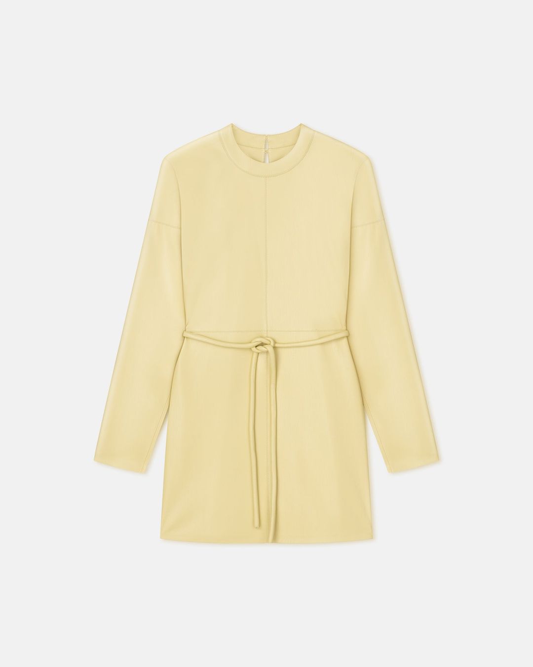 Vanessa - Okobor™ Alt-Leather Mini Dress - Lemongrass