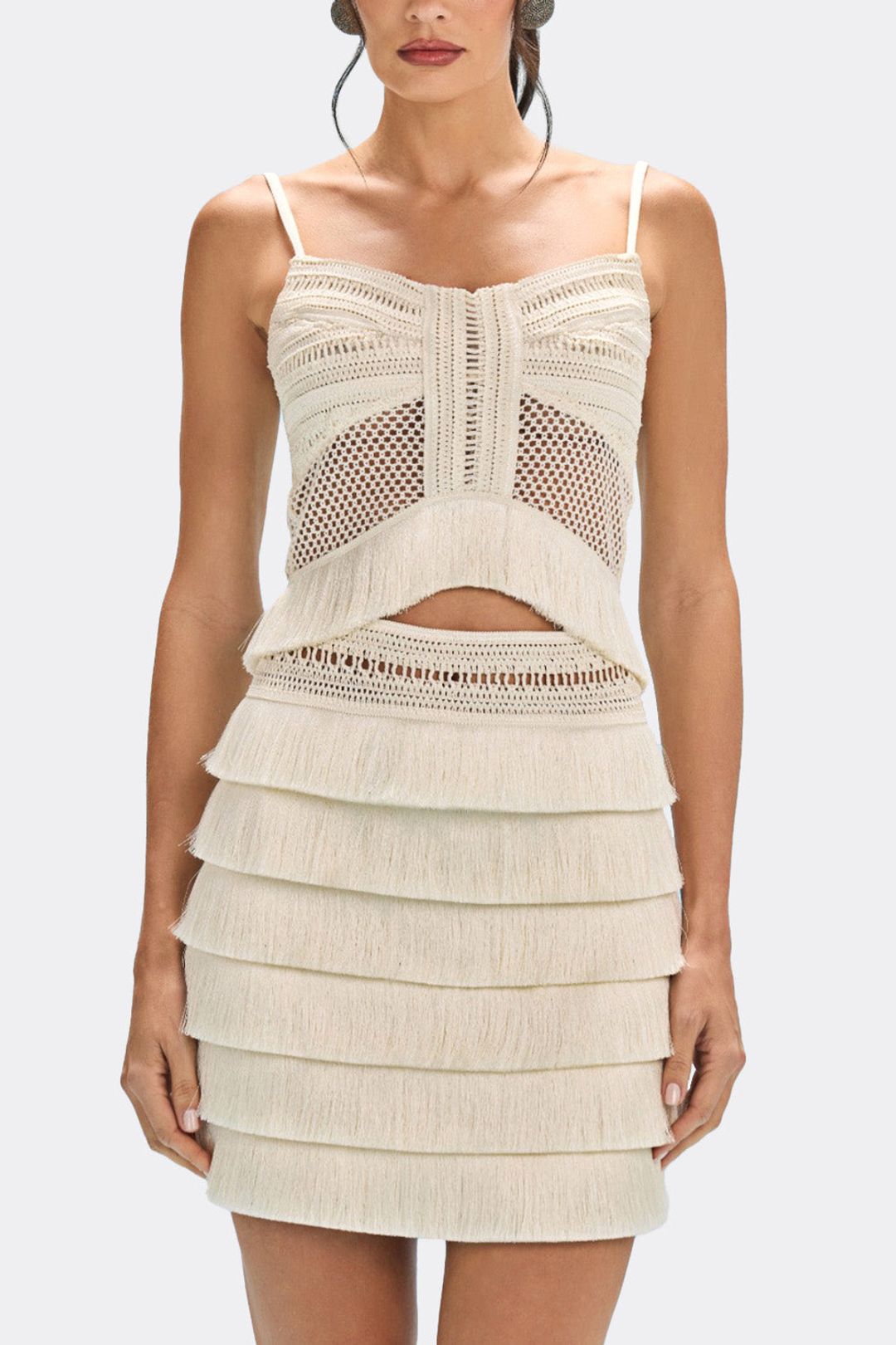 RADIANT FRINGE MINI SKIRT #3