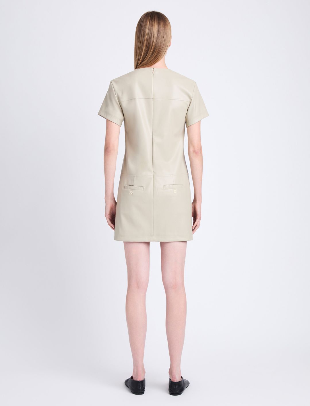Sonny Dress in Faux Leather #4